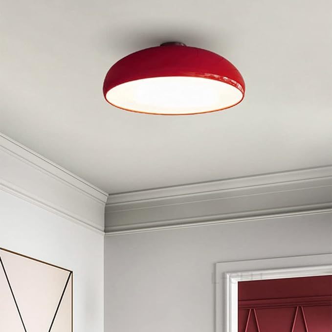 Red Morandi Vintage LED Ceiling Light in a modern living room