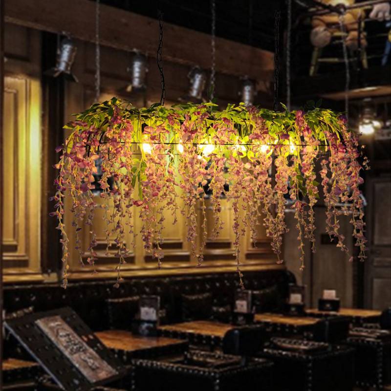 Nest flower pendant light in restaurant