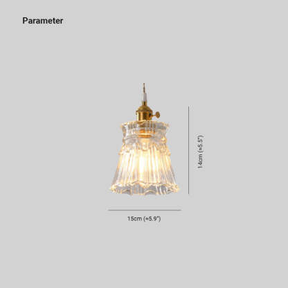Hailie Art Deco pendant light dimensions: 15x14 cm