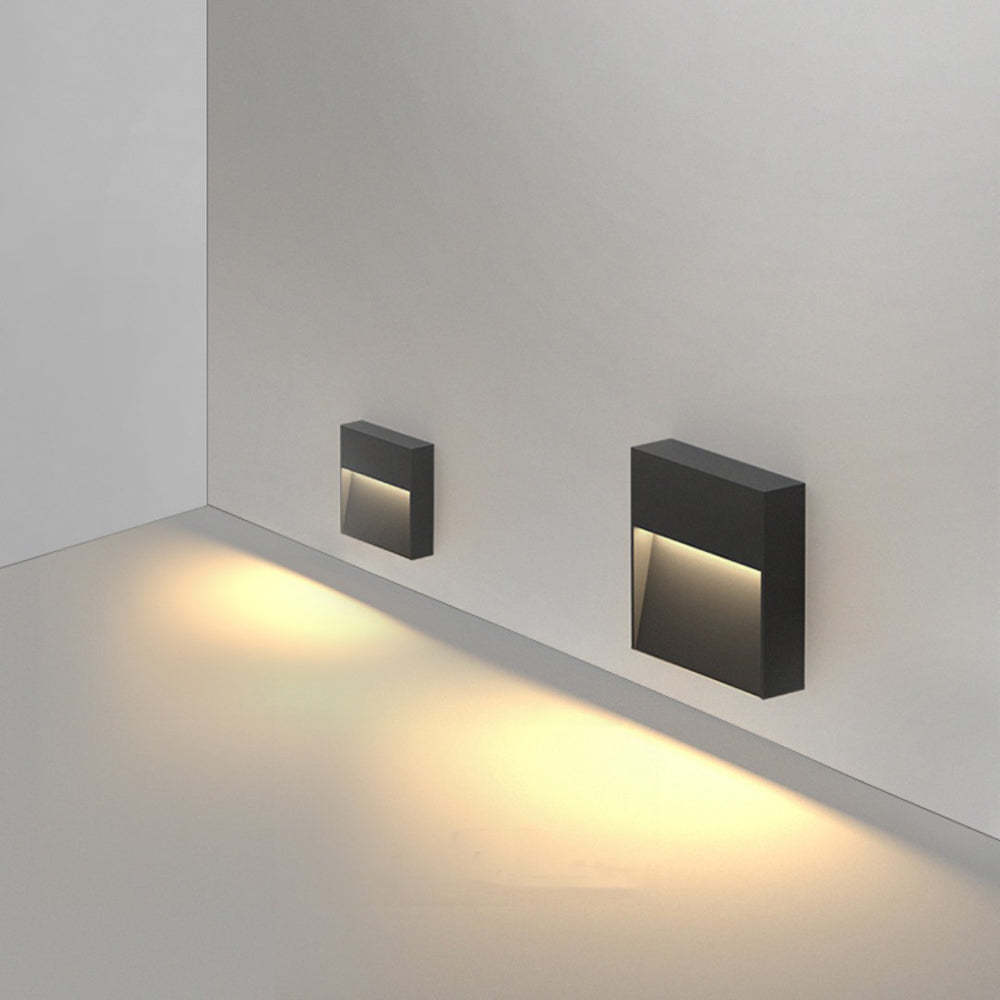 Orr Rectangular Outdoor Deck Step Light illuminating warm light