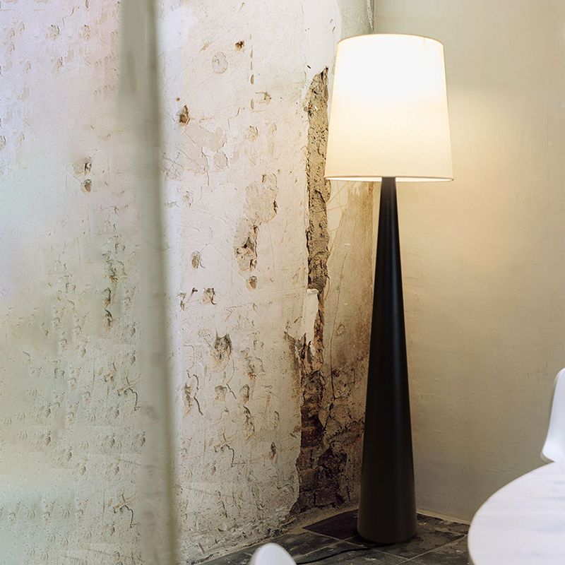 Eryn Floor Lamp - Nordic fabric shade, cone base