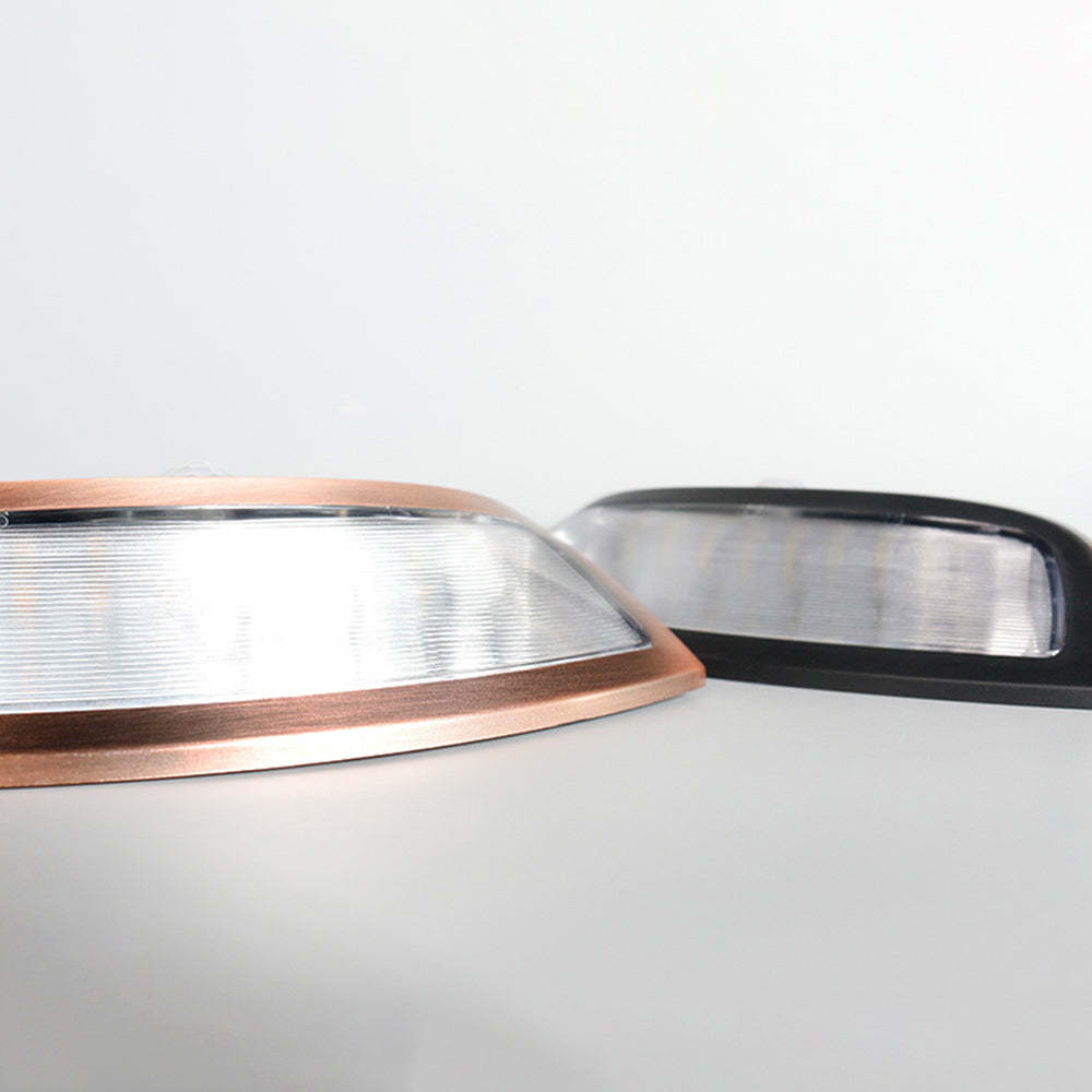 Orr Modern Deck Step Light - Close-up, copper and black finishes