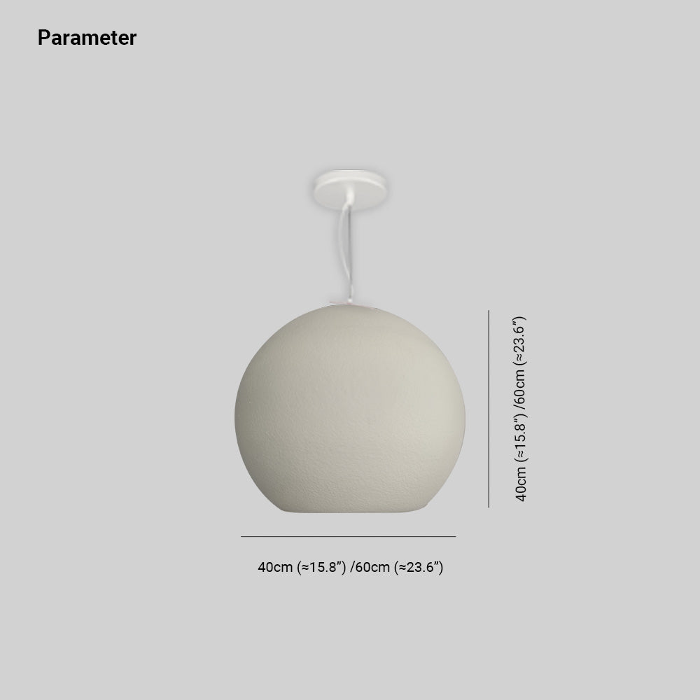 Byers ball pendant light dimension, 40-60cm.