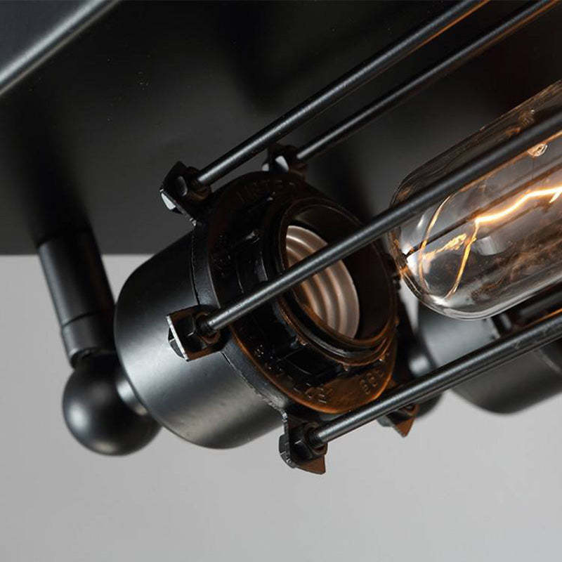 Close-up of Alessio Vintage Flush Mount Ceiling Light