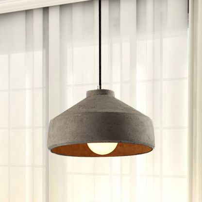 Byers Gray Cement Pendant Light Fixture