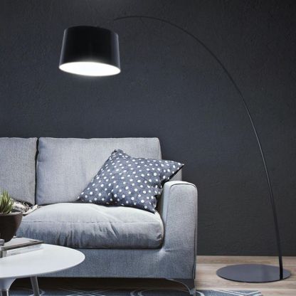 Eryn Modern Floor Lamp illuminating living room