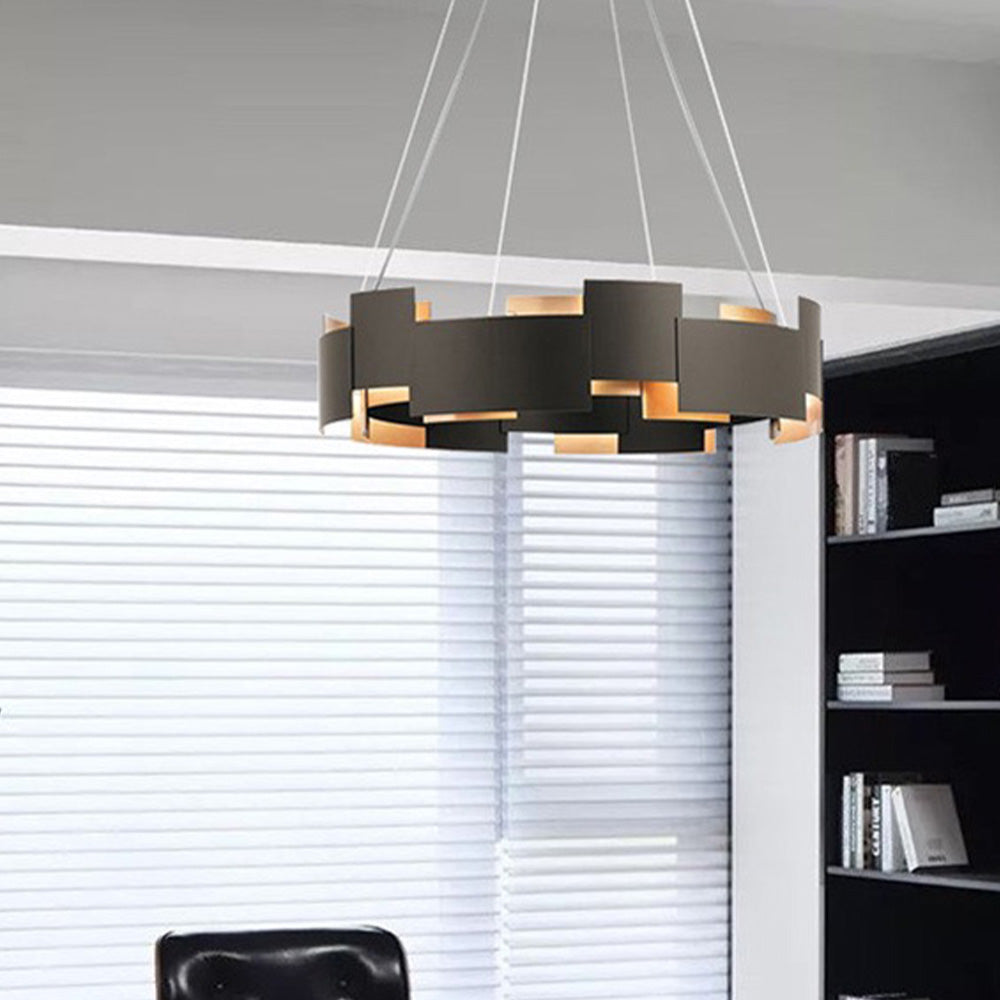 Modern ring pendant lamp in a contemporary interior