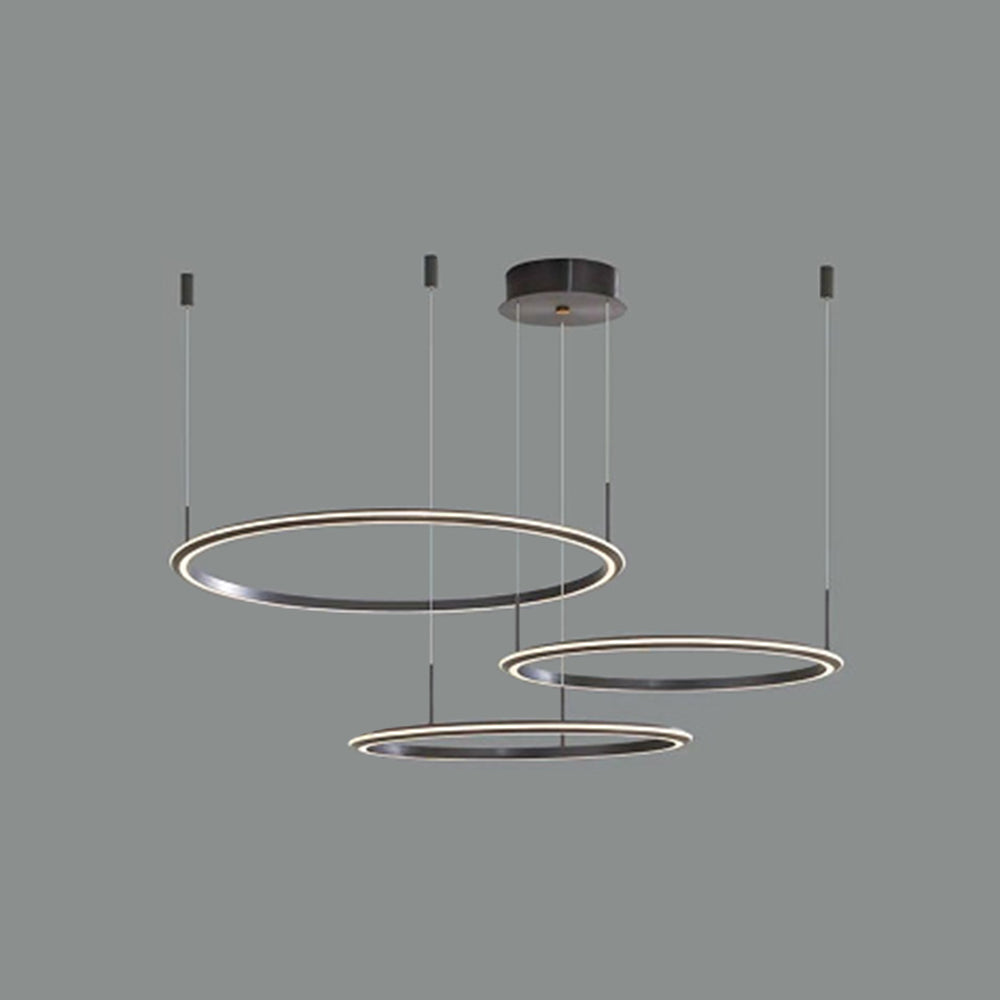 Arisha pendant lights. Modern minimalist ring chandelier.