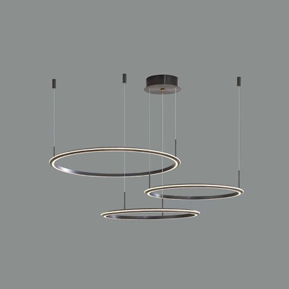 Arisha pendant lights. Modern minimalist ring chandelier.