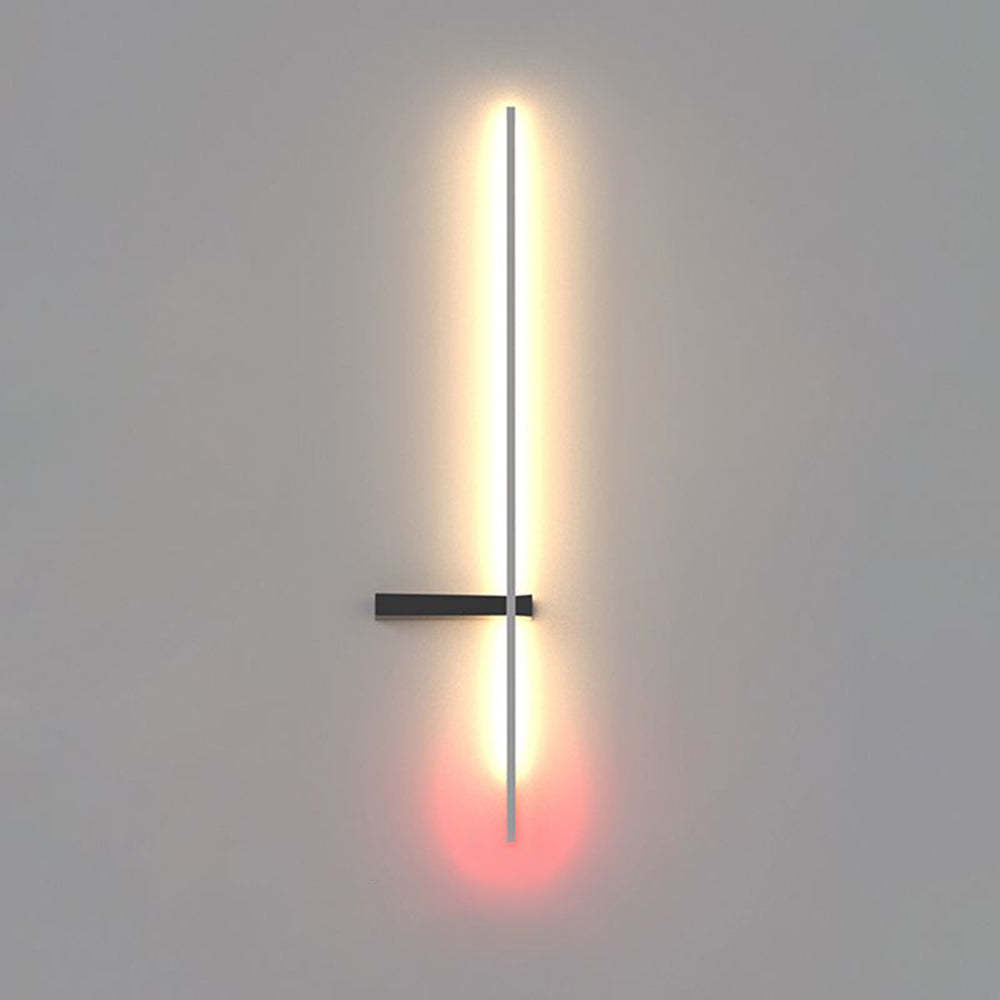 Edge Minimalist Linear Wall Lamp with multi-color light