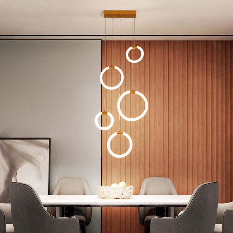 Jibril Ring Pendant Light over Dining Table