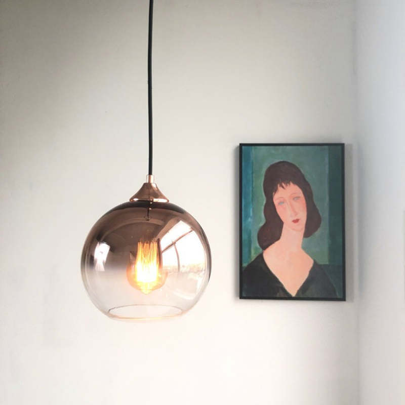 Levy Gradient Pendant Light - Spherical Glass Design