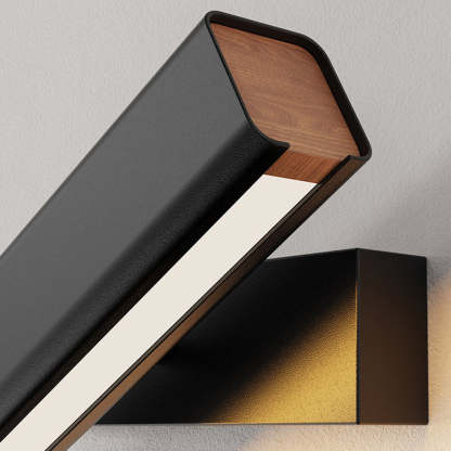 Aqsa Black Rotatable Wall Lamp - Close Up