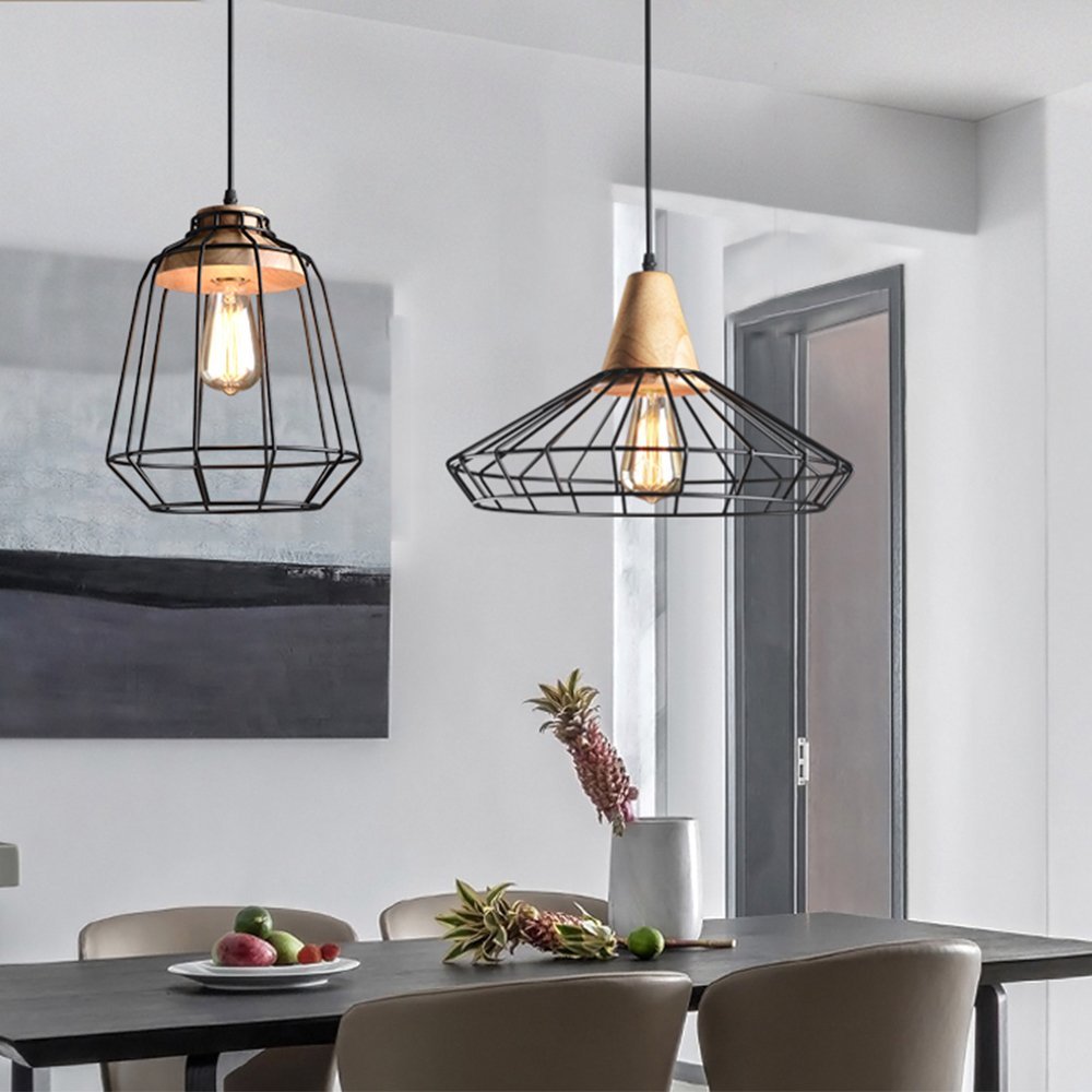 Alessio pendant lights, industrial minimalist style.