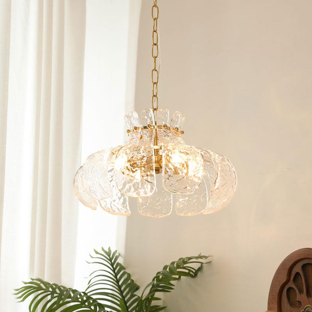 Bella Pear Chandelier - Ice Glass Lighting