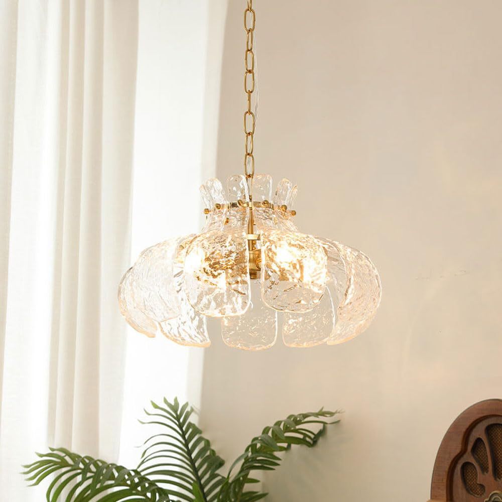 Bella Pear Chandelier - Ice Glass Lighting