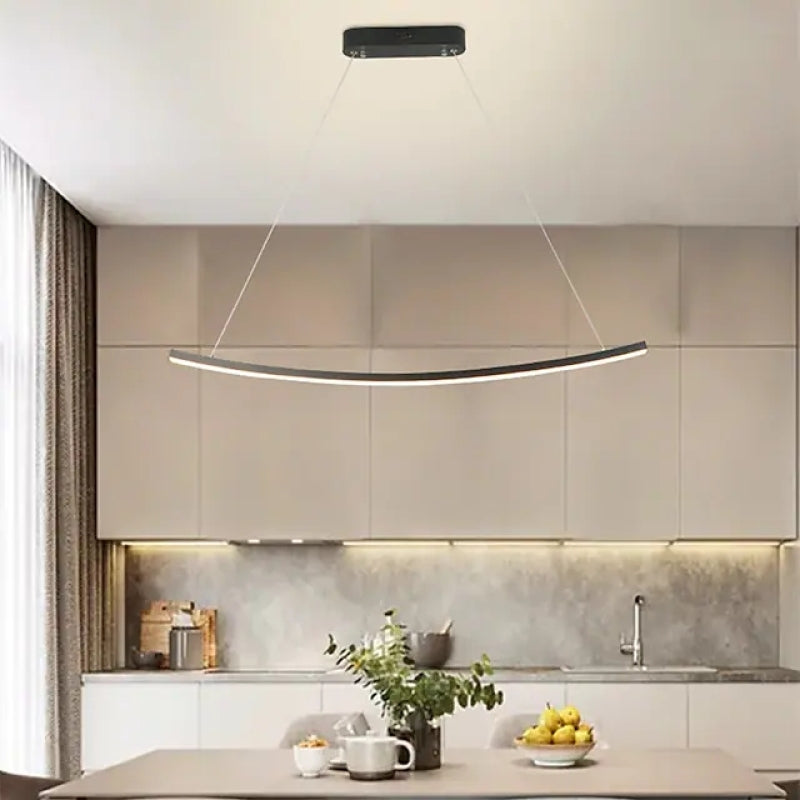 Louise Minimalist Pendant Light in Modern Kitchen