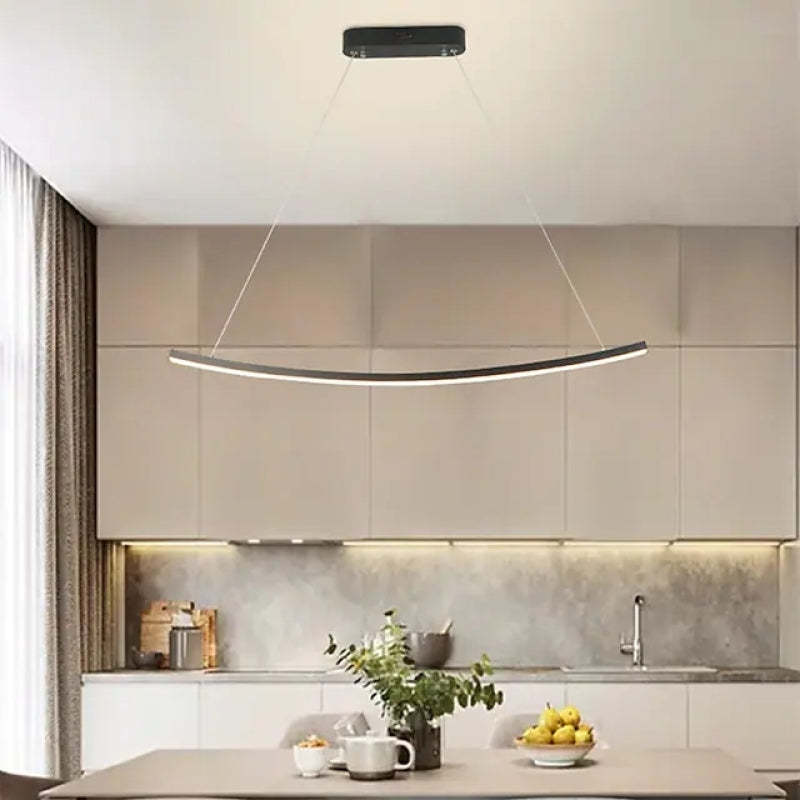 Louise Minimalist Pendant Light in Modern Kitchen