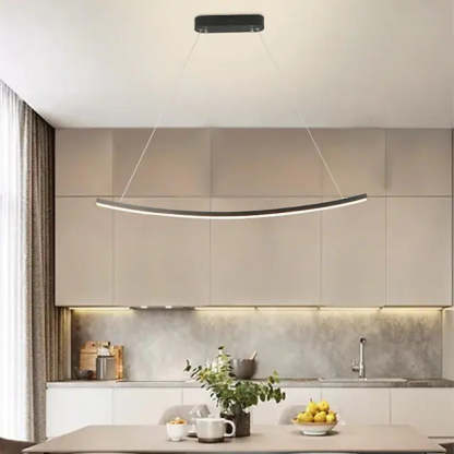 Louise Minimalist Pendant Light in Modern Kitchen
