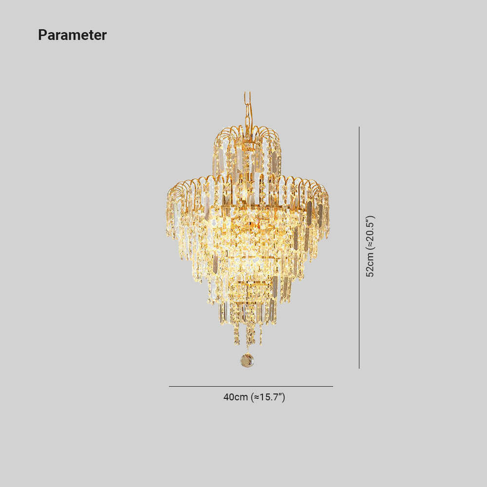 Marilyn Crystal Chandelier Dimensions: 40cm x 52cm
