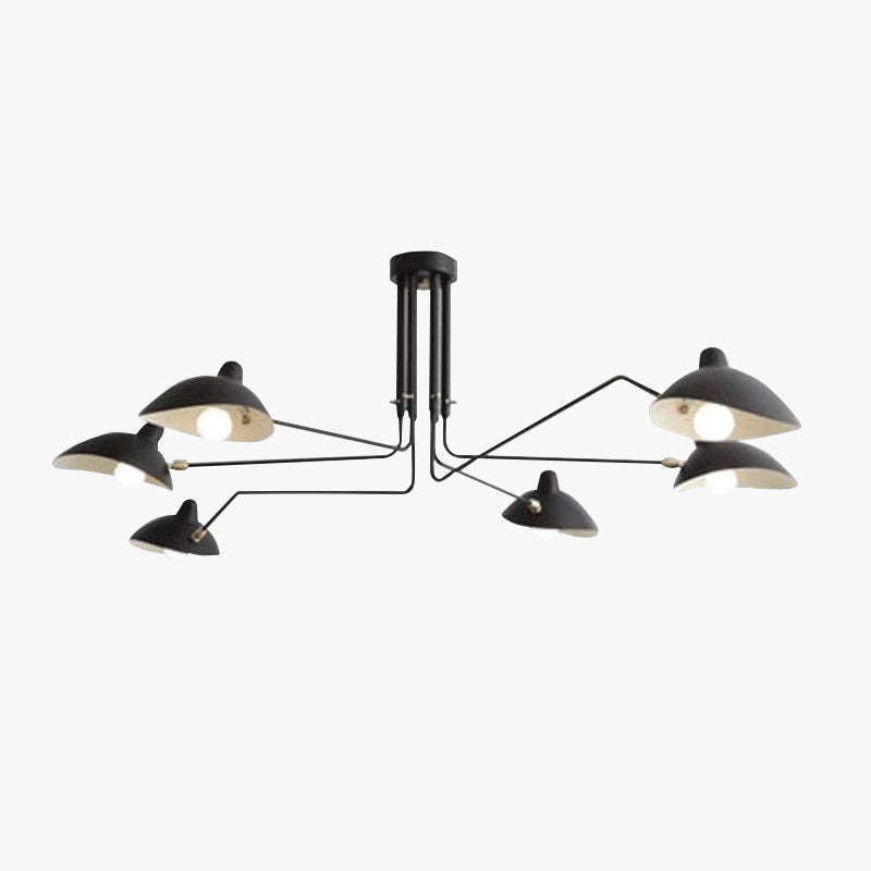 Schmitt Pendant Light - Black metal pendant light with exposed bulbs