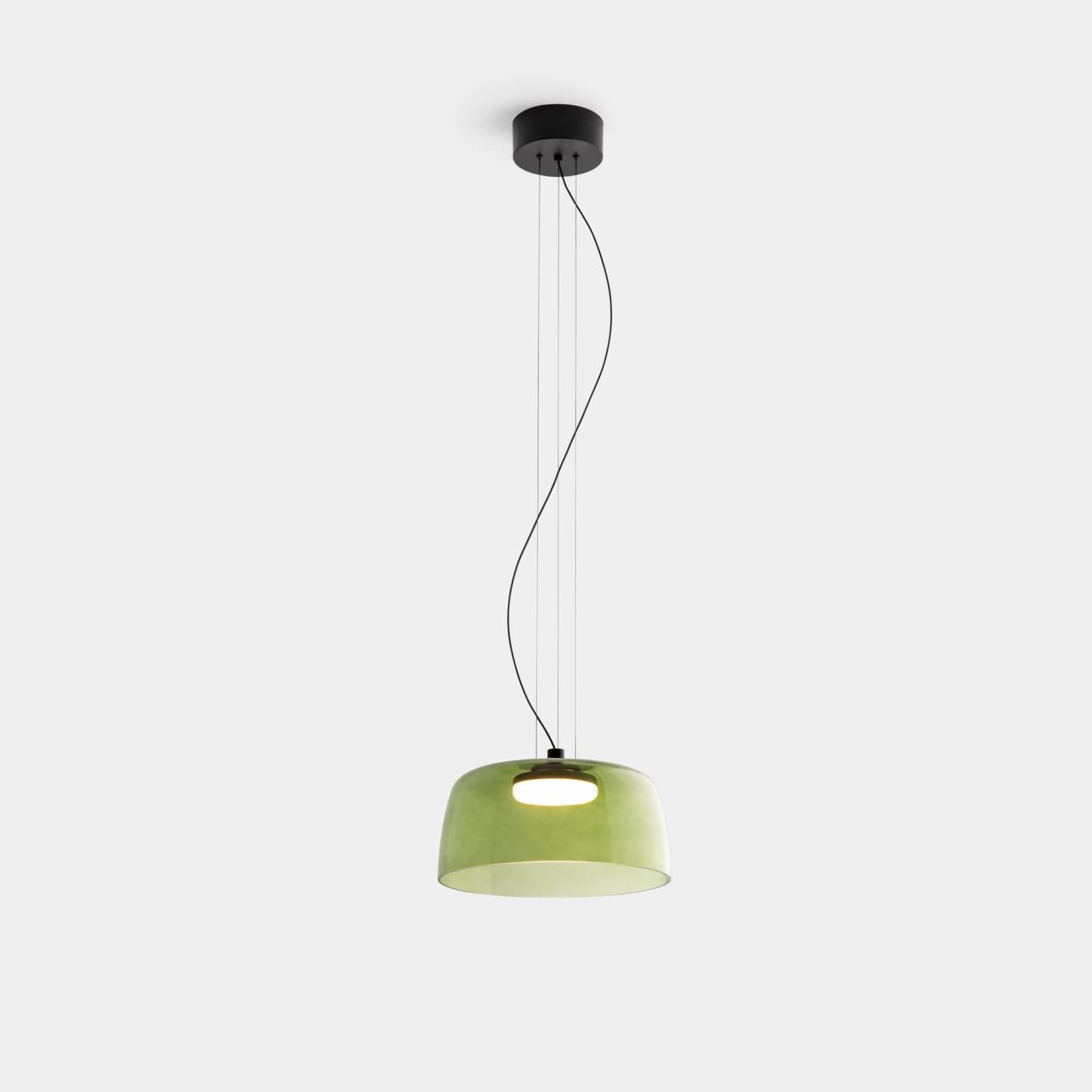 Green glass Morandi pendant light, modern lighting