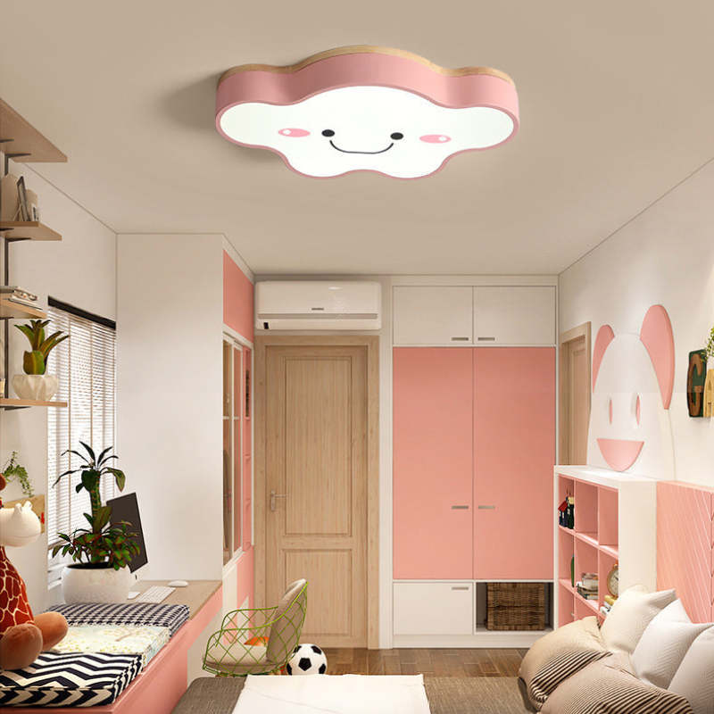 Pink Cloud LED Ceiling Light for Kids Bedroom