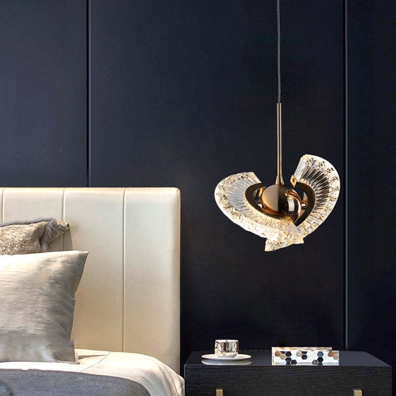 Kristy Nordic Pendant Light in bedroom setting