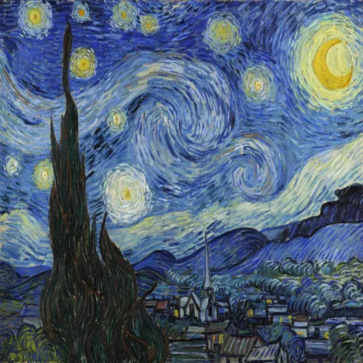 The Starry Night by Van Gogh - Hand-painted oil painting reproduction