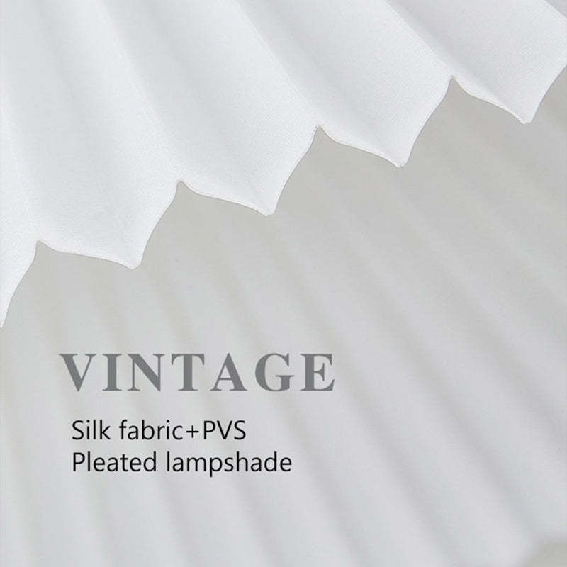 Ozawa floor lamp pleated shade. Vintage silk fabric lampshade. Ozawa Unique LED Floor Lamp Wood/Metal Bedroom/Living Room