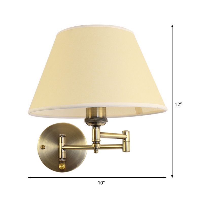 Vintage Carins Wall Lamp with Pleated Shade