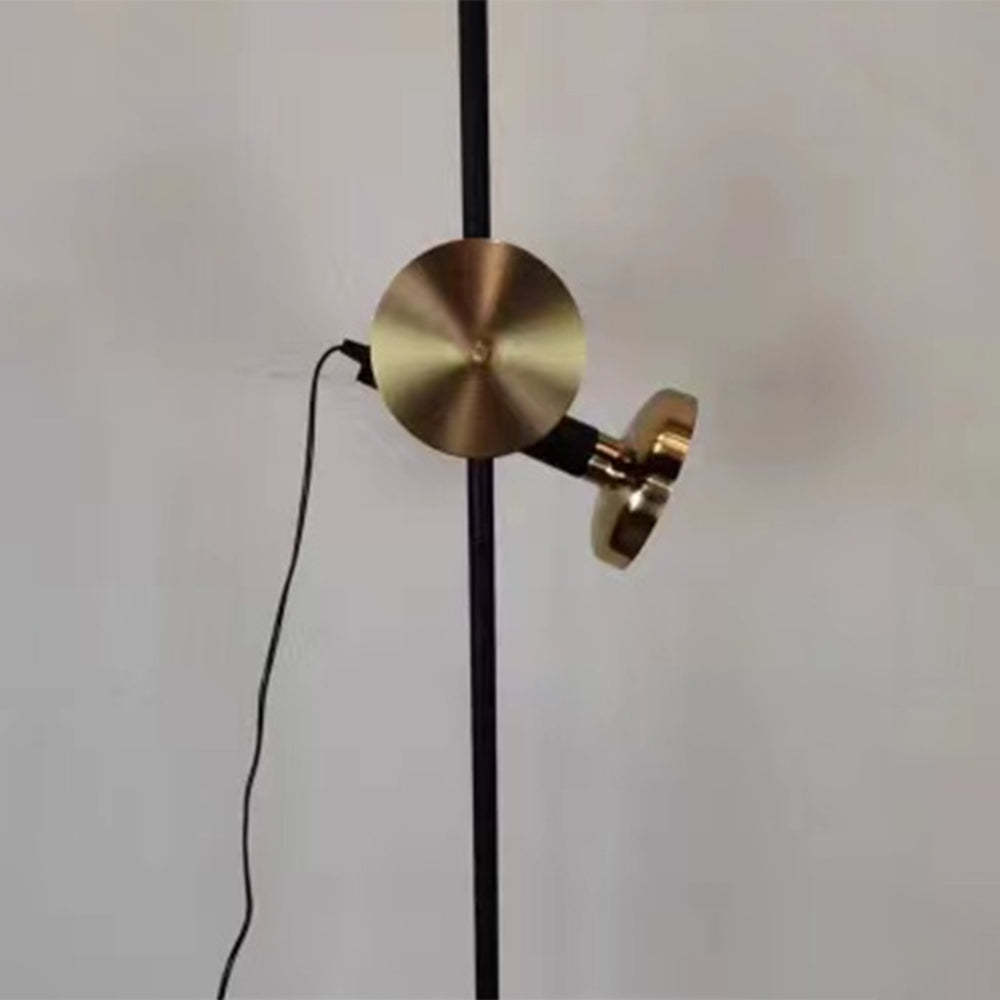 Salgado Modern Floor Lamp Brass Lighting Fixture Detail