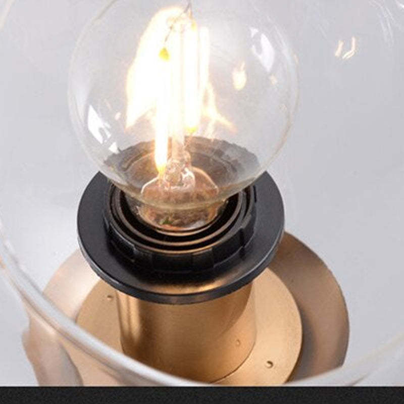 Valentina pendant light bulb detail Valentina Modern Glass Globe Bubble Pendant Light Living Room