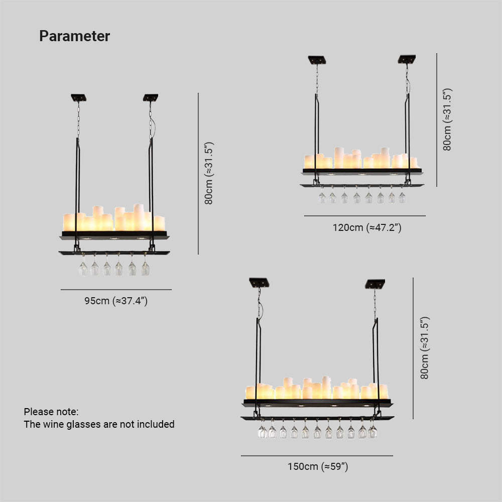Alessio Pendant Light dimensions for kitchen island lighting