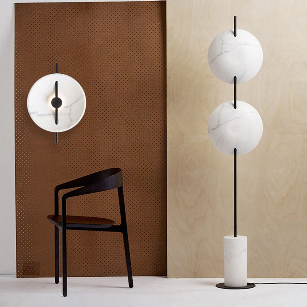 Salgado floor lamp and wall lamp in modern interior design