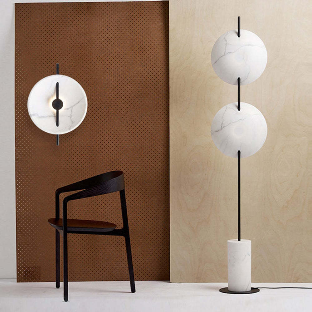 Salgado floor lamp and wall lamp in modern interior design