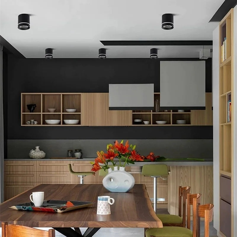 Freja ceiling lights illuminating modern kitchen