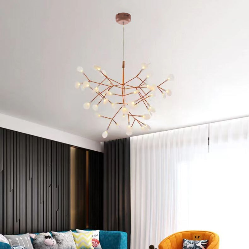 Olivia Sputnik Chandelier in a Living Room