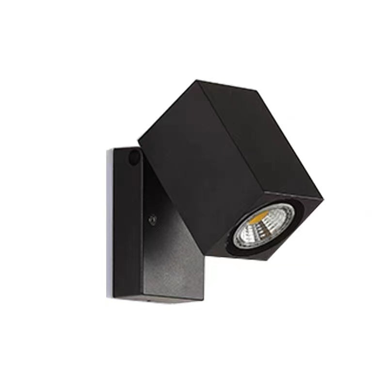 Orr Modern Black Rotatable Outdoor Spotlight