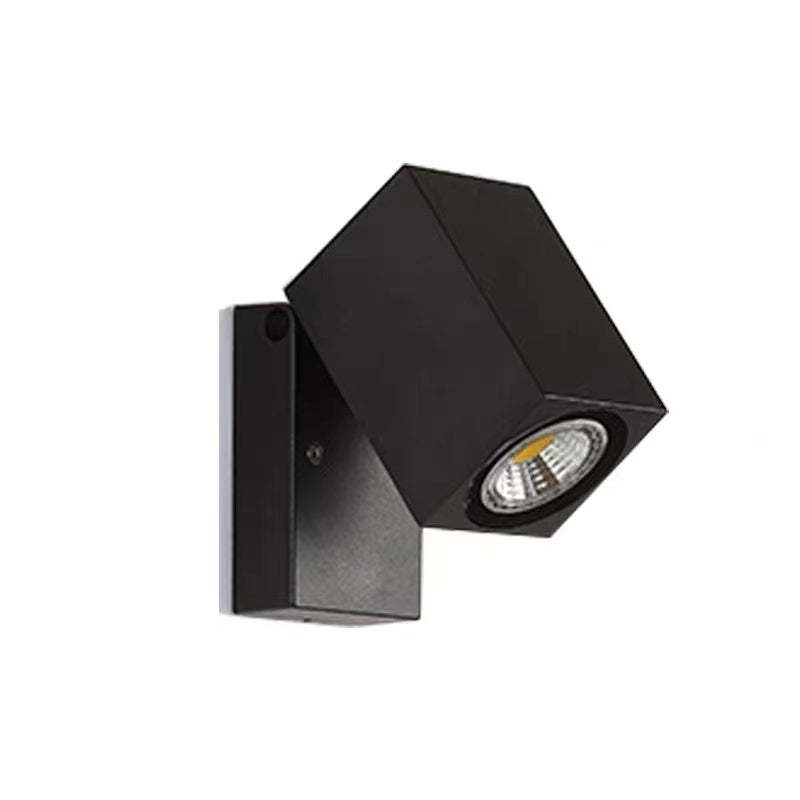 Orr Modern Black Rotatable Outdoor Spotlight