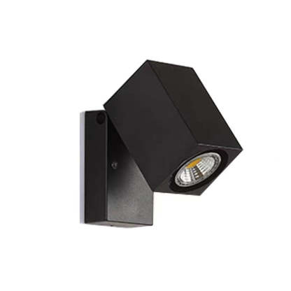 Orr Modern Black Rotatable Outdoor Spotlight