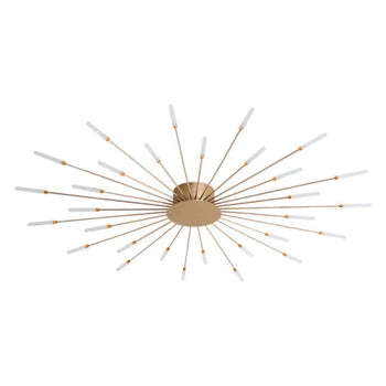 Lowry Fireworks Ceiling Light - Gold Finish