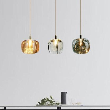 Modern bubble glass pendant lights. Hailie glass pendant lighting