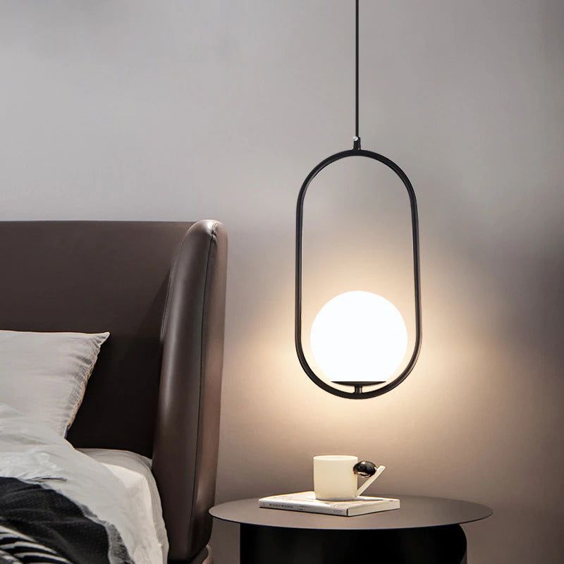 Bedroom lighting with Valentina Globe Pendant Light