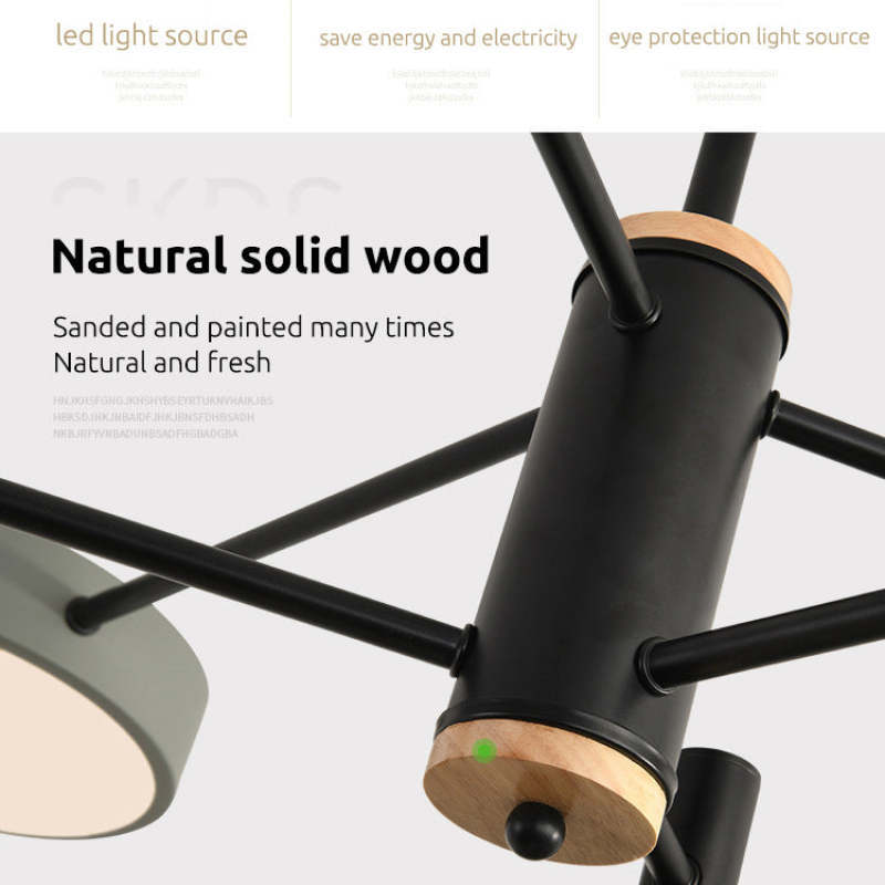 Sienna Pendant Light - Close up of natural wood detail