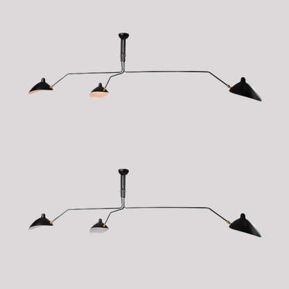 Schmitt Pendant Light - Black finish pendant lamp with spider-arm design