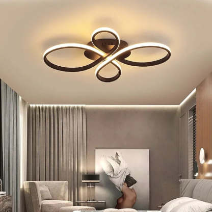 Lacey Modern LED Flush Mount Ceiling Light in bedroom