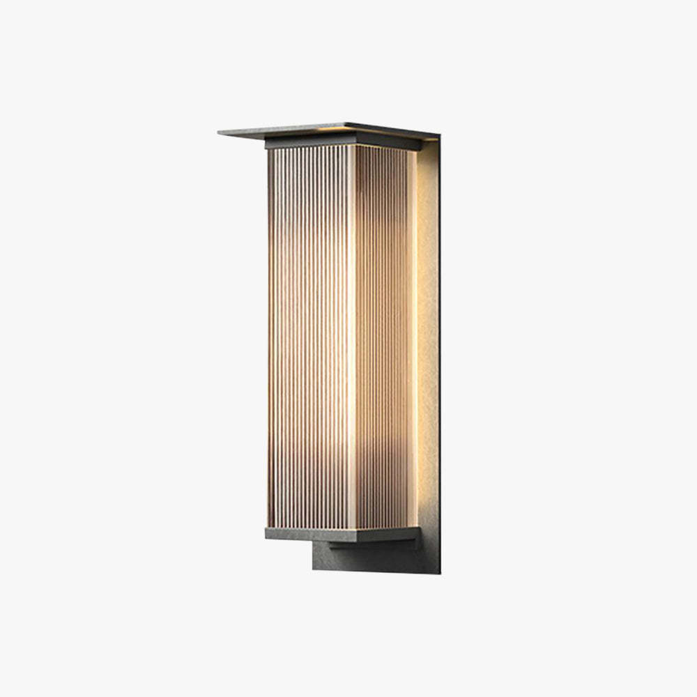 Orr Modern Rectangular Metal Outdoor Wall Lamp