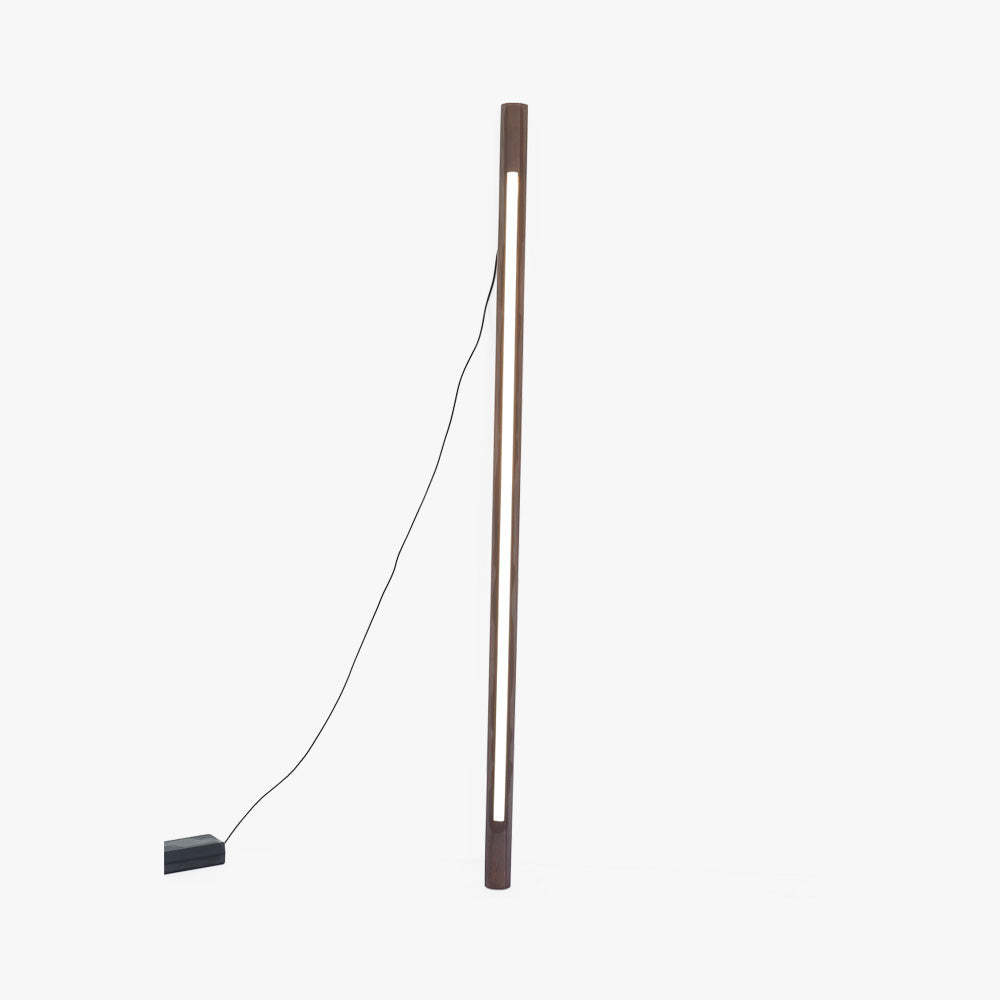 Ozawa Minimalist Linear Floor Lamp, wood and acrylic