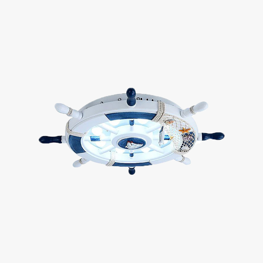 Quinn Modern Rudder Metal Flush Mount Children Ceiling Light